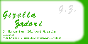 gizella zadori business card